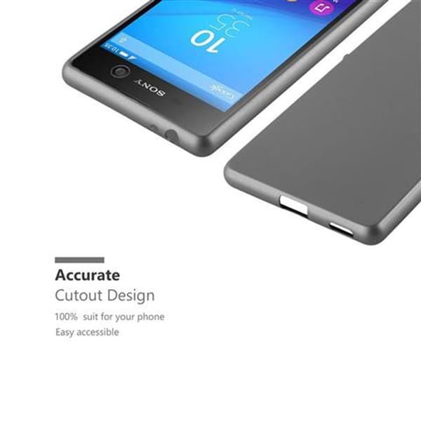 Skyddsfodral för Sony Xperia M5 Skyddsfodral i MATTS GRÅ METALLISK design Grå