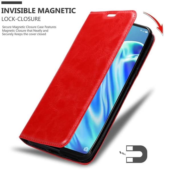 Fodral för Oppo A91 Skal i ÄPPLE RÖD Röd