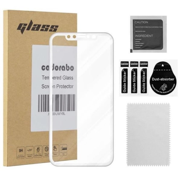 Cadorabo härdat glas för Apple iPhone XR White' skyddsfilm Apple iPhone XR Vit