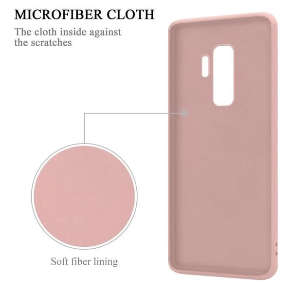 Skyddsfodral för Samsung Galaxy S9 PLUS i LIQUID PINK Stötskydd Ros