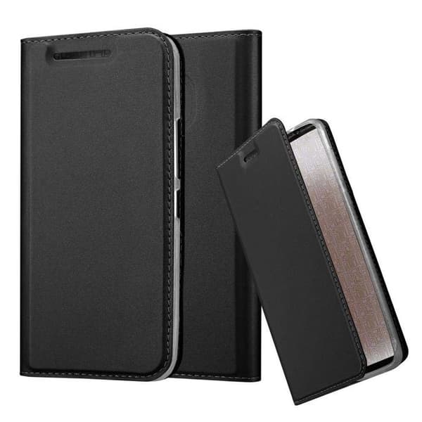 Flipfodral för HTC ONE M9, CLASSY BLACK, Stötsäkert Plånbok Svart