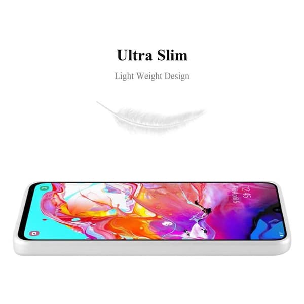 Skyddsfodral för Samsung Galaxy A70 / A70s i MATTSILVER Metallic Design Grå