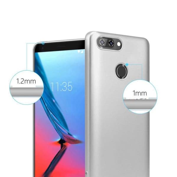 Skyddsskal för ZTE Blade V9 Skyddsskal i MATTE DESIGN i METALLISK SILVER Grå