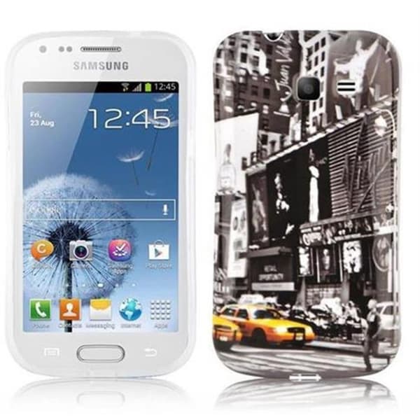 Hårdskal för Samsung Galaxy TREND LITE med tryck av NEW YORK CAB Grå