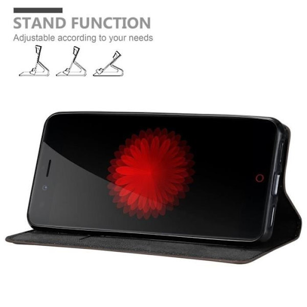 Cadorabo Fodral till ZTE Nubia Z11 MINI S i KAFFEBRUNT