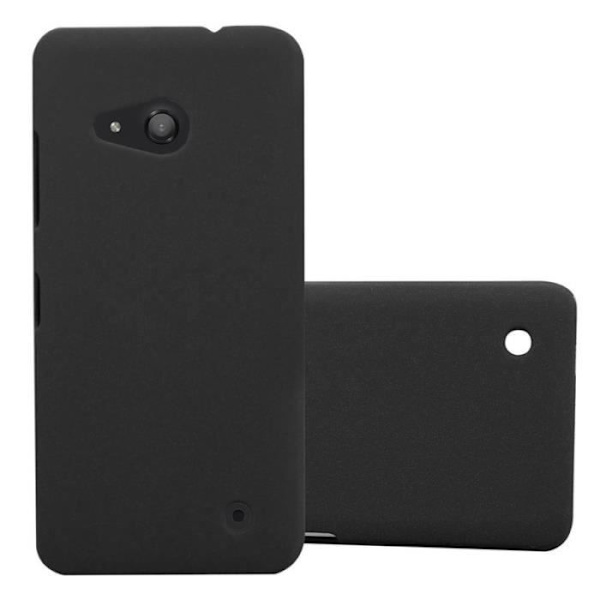 Fodral - CADORABO - Nokia Lumia 550 - FROSTY BLACK - Hårdplast - Optimalt skydd FROSTIG SVART