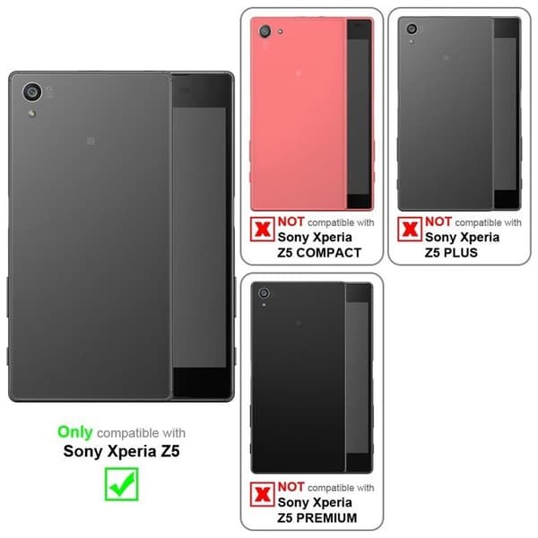 Transparent stötabsorberande silikonfodral för Sony Xperia Z5 Ros