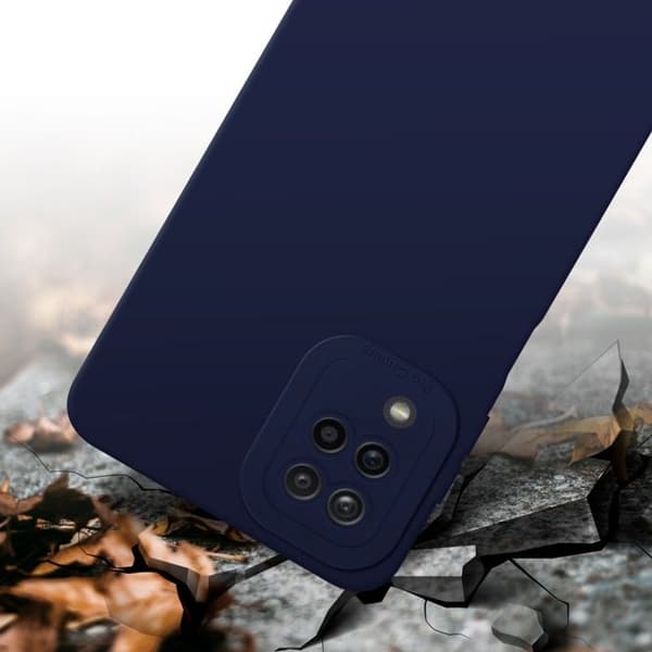 Skyddsfodral för Samsung Galaxy A12 / M12 i MÖRKBLA FLYTANDE Stötsäker Blå