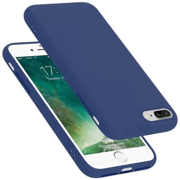 Fodral för iPhone 7/7S/8 PLUS - CADORABO - Silikon TPU - Mjuk skydd - Tunn design - Färg Blå Blå