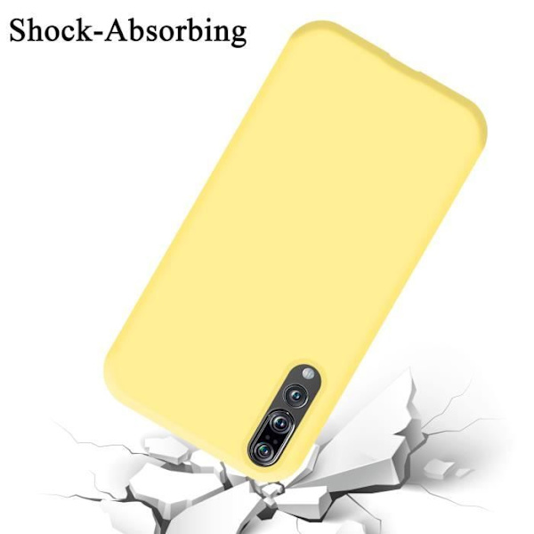 Coque - CADORABO - Huawei P20 PRO / P20 PLUS - Silikon TPU - Gul - Lätt skydd Gul