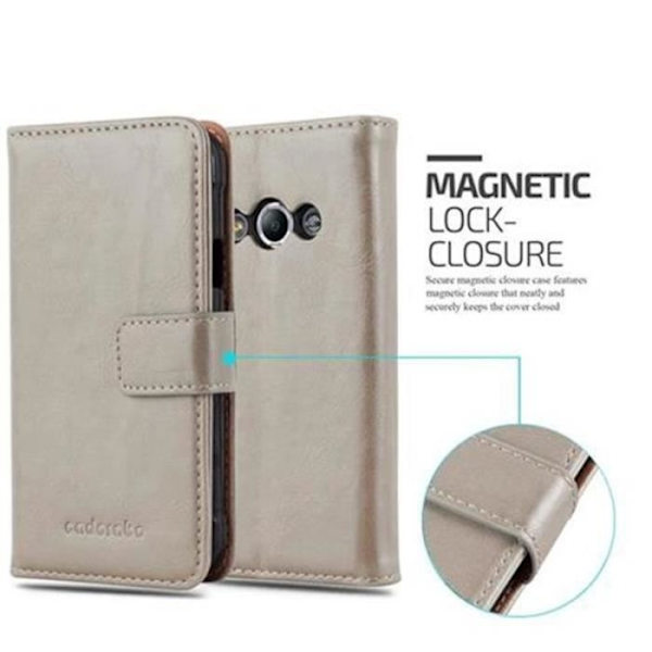 Samsung Galaxy XCover 3-fodral - CADORABO - MARRONE CAPPUCINO - Heltäckande skyddsetui med klafflock CAPPUCINO BRUN