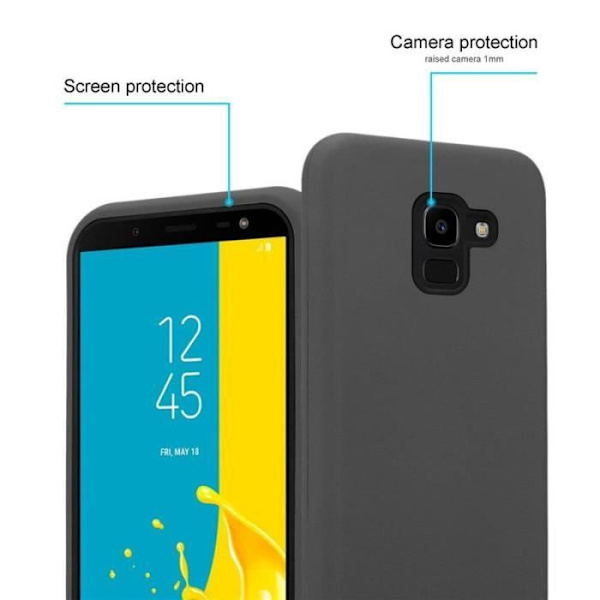 Cadorabo Fodral för Samsung Galaxy J6 2018 i QUARTZ GRÅ