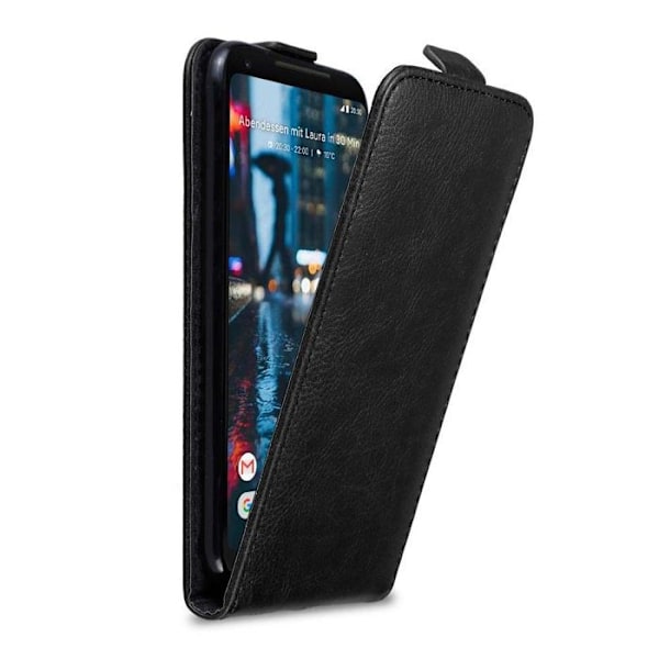 Coque för Google PIXEL 2 XL Etui i NATT SVART Hölster Skydd Flip magnetisk Plånbok Svart
