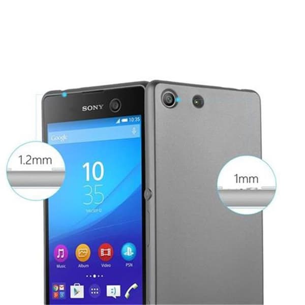 Skyddsfodral för Sony Xperia M5 Skyddsfodral i MATTS GRÅ METALLISK design Grå