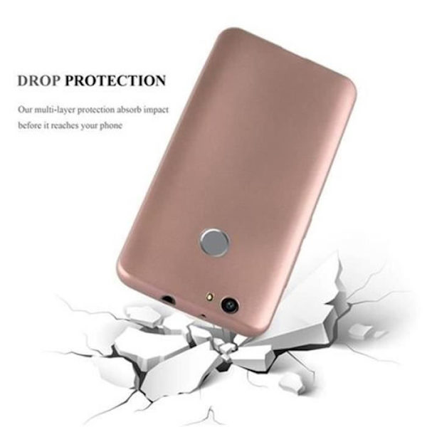 Huawei NOVA-fodral i METALLIC ROSE GOLD från Cadorabo (METALLIC MATTE Design) Ultratunt mjukt silikongel TPU-skydd med halkskydd