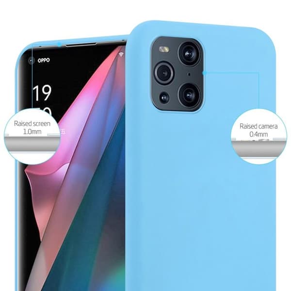 Skyddsfodral för Oppo FIND X3 PRO CANDY BLÅ Stötabsorberande Silikon Blå