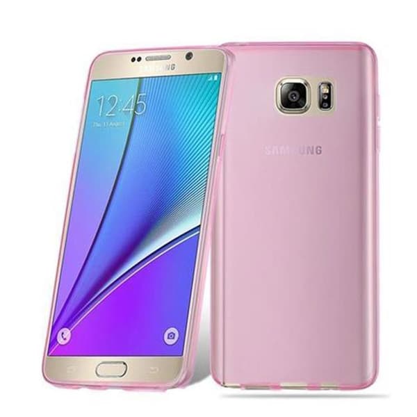 Transparent stötsäker silikonfodral för Samsung Galaxy NOTE 5 Ros