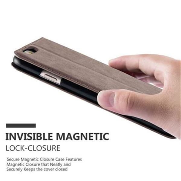 Etui för iPhone 6 PLUS / 6S PLUS Fodral i MÖRKBROWN brun