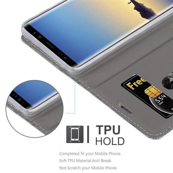 Cadorabo Fodral till Samsung Galaxy NOTE 9 i LJUSGRÅBRUNT