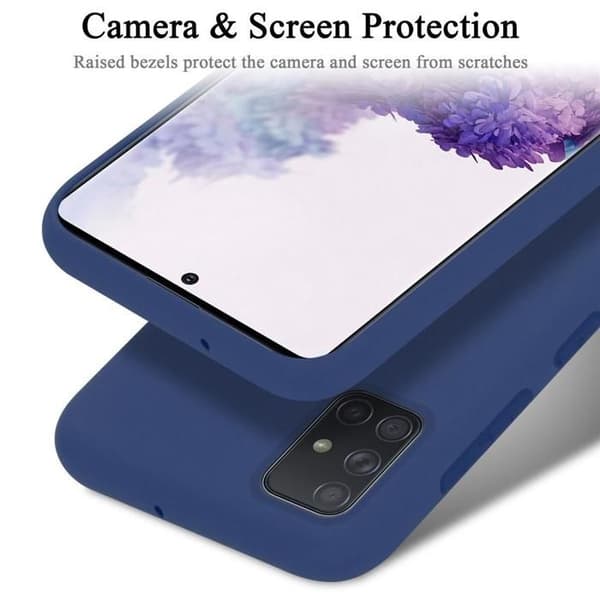 Skyddande stötsäker skal för Samsung Galaxy A51 5G i LIQUID BLUE Blå