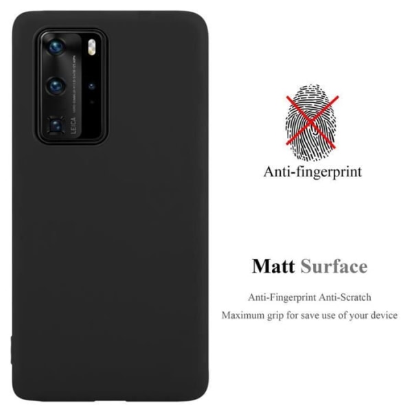 Coque - CADORABO - Huawei P40 PRO / P40 PRO+ - Silikon TPU - Stötskydd - Tunn och lätt design Candy Black