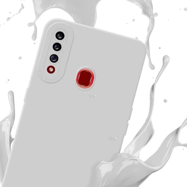 Skyddsfodral för Samsung Galaxy A20s i FLUID VIT Stötsäker Vit