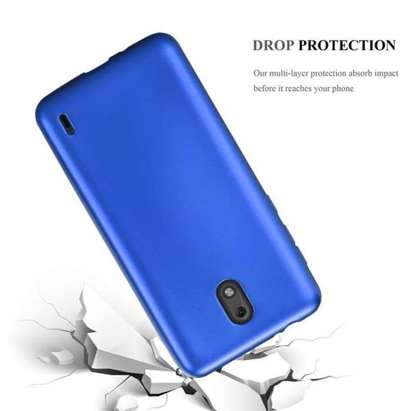 Skyddsfodral för Nokia 2 2017 Skyddsskal i MATTE METALLBLÅ Design Blå