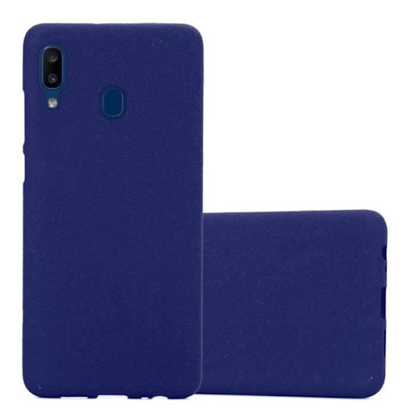 Coque - CADORABO - Samsung Galaxy A10e / A20e - MÖRKBLEU FROST - Mjuk skydd - Tunn och lätt design Frost Blå Mörk