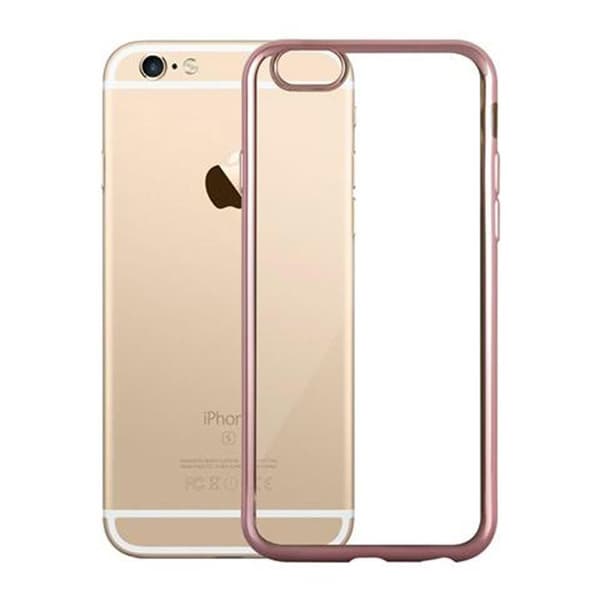 iPhone 6 / 6S CHROME GULDROSA Skydd Chrome Design Ros
