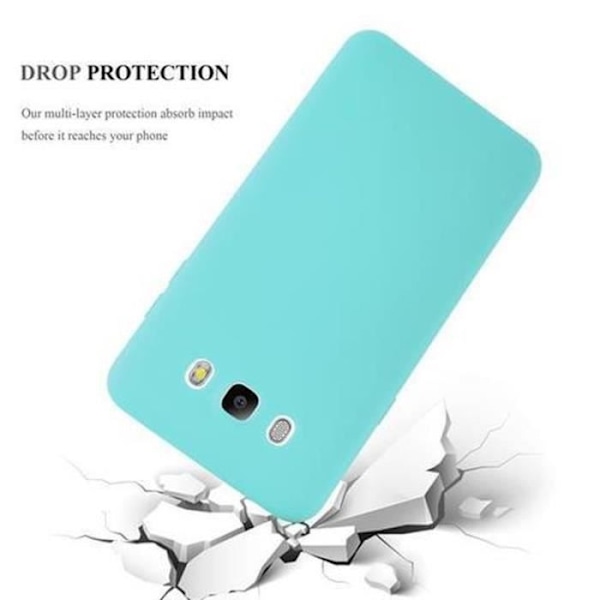 Samsung Galaxy J5 2016 (6) Fodral CANDY BLUE Cadorabo DESIGN CANDY Cover TPU Silikonskydd Fodral Skal Ultra Slim Bumper