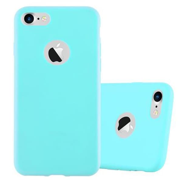 Skyddsfodral för iPhone 7 / 7S / 8 / SE 2020 CANDY BLÅ Stötskyddande Silikon Blå