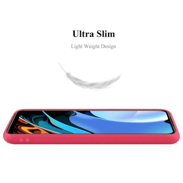 Fodral - CADORABO - Xiaomi RedMi 9T / POCO M3 - Candy Red - Silikon TPU - Stötskydd Candy Red
