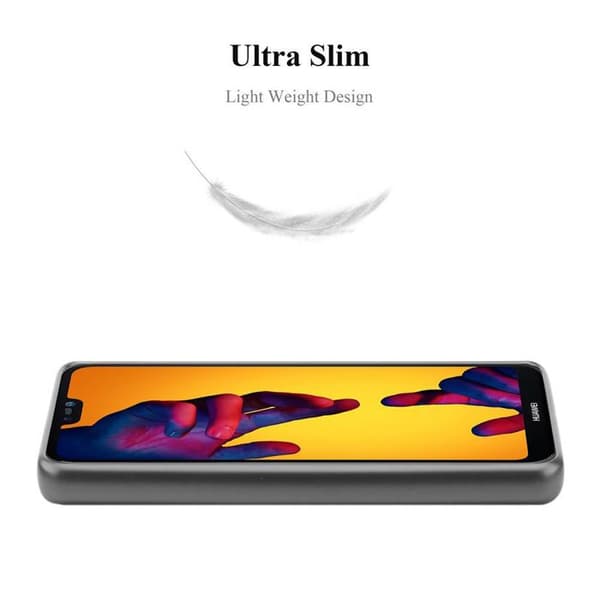Skyddsfodral för Huawei P20 LITE 2018 / NOVA 3E Skyddsfodral i MATTS GRÅ METALLISK Design Grå