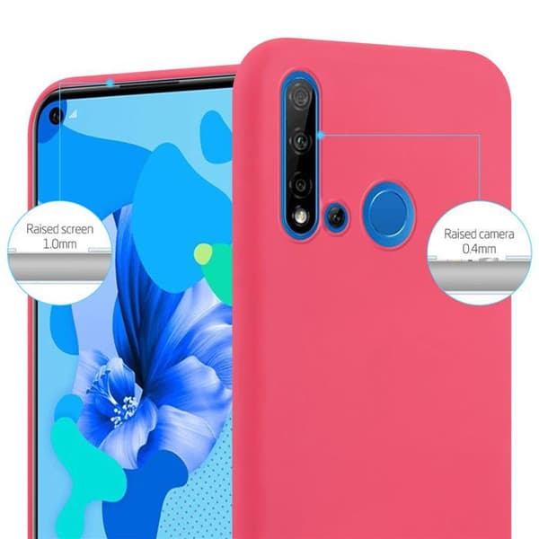 Skyddsfodral för Huawei NOVA 5i / P20 LITE 2019 CANDY RÖD Stötskydd Silikon Röd