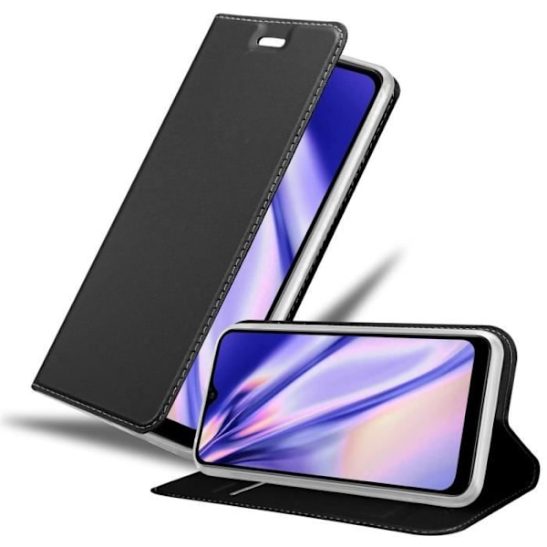 Coque - CADORABO - Samsung Galaxy A10s / M01s - Svart - Fodral med magnetisk stängning - Hållbart skydd Svart