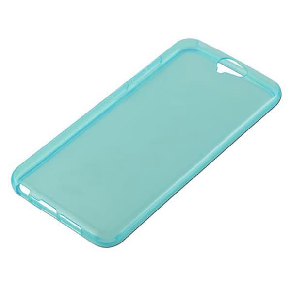 Skyddsfodral för HTC ONE A9 Transparent Silikon Etui Case Cover Blå