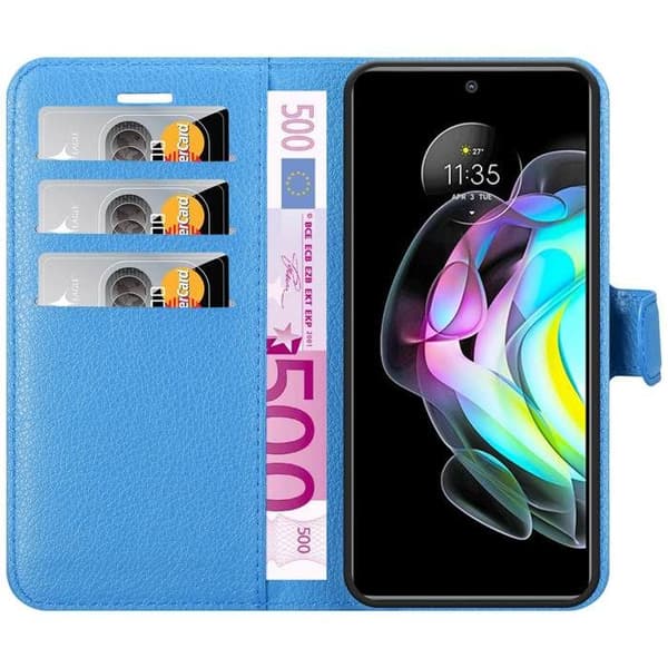 Etui för Motorola EDGE 20 i PASTELLBLÅ Blå