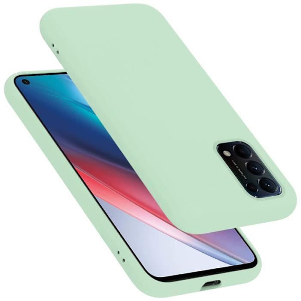 Coque - CADORABO - Oppo FIND X3 LITE - LIQUID LIGHT GREEN - Silikon TPU - Stötskydd VÄTSKA LJUSGRÖN