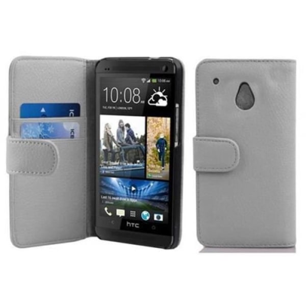 HTC ONE M4 MINI Fodral - CADORABO - Fodral i konstläder - 360° flik - Integrerat skydd - Vit Vit