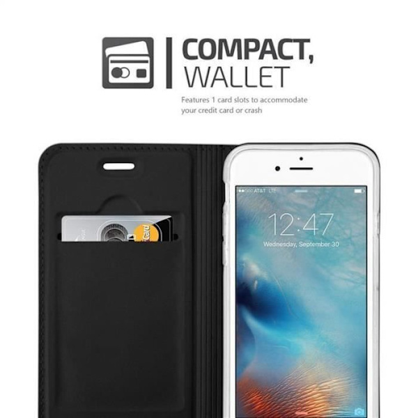 Cadorabo Fodral till Apple iPhone 6 PLUS - iPhone 6S PLUS i KLASSIG SVART