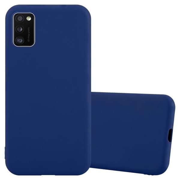 Skyddsfodral för Samsung Galaxy A41 CANDY MÖRKBLOMMA Stötskydd Silikon Blå