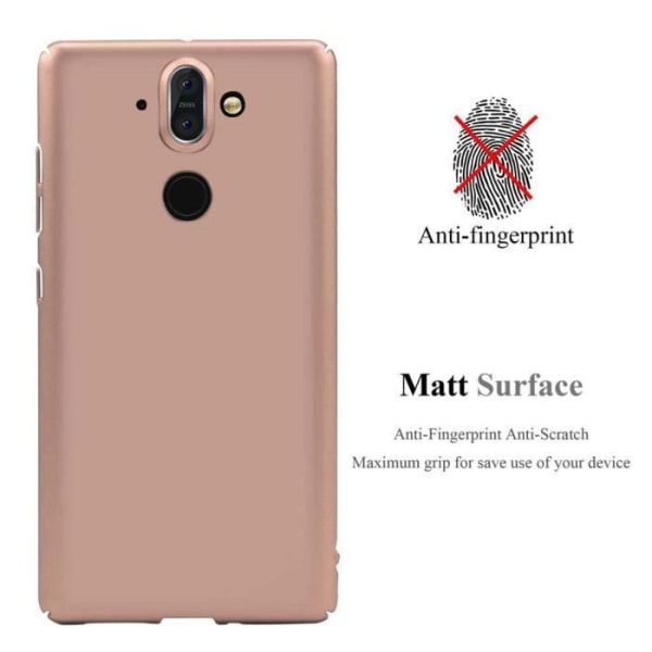 Fodral till Nokia 8 Sirocco i METALLIC ROSE GOLD Hard Case Cover Cadorabo Cover Metallic Protection Cover