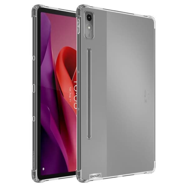 Transparent stötsäker silikonfodral för Lenovo Tab P12 Vit