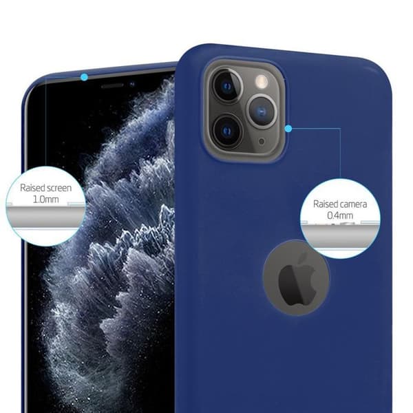 Skal för iPhone 11 PRO MAX CANDY MÖRKBLAU Skydd Antichock Silikon Blå