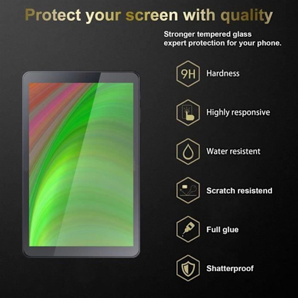 Cadorabo skyddsglas kompatibelt med Samsung Galaxy Tab A (10,5") - Härdat skärmskydd (härdat)