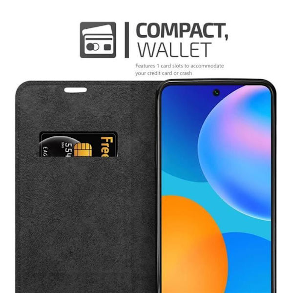 Fodral till Huawei P SMART 2021 i COFFEE BROWN Cadorabo Cover Protection magnetisk stängning kaffe brunt