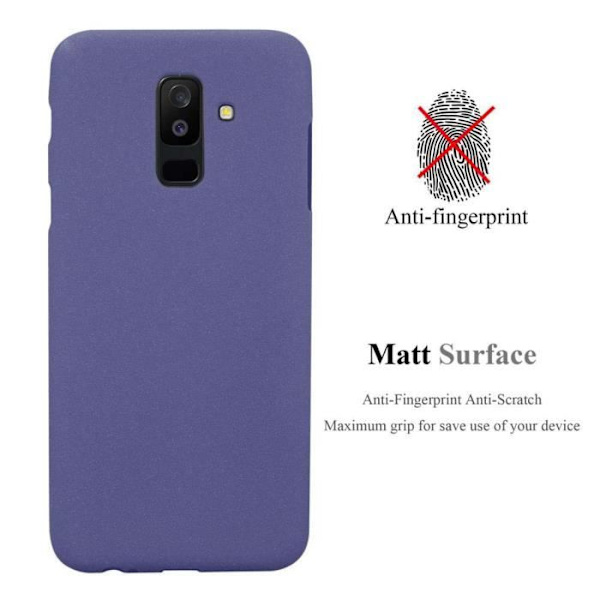 Fodral - CADORABO - Samsung Galaxy A6 PLUS 2018 - TPU silikon - Stötskydd - Tunn och lätt design Frost mörkblå