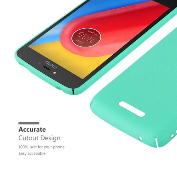 Coque - CADORABO - Motorola MOTO C PLUS - Hård skydd - Matt design - Grön färg Grön
