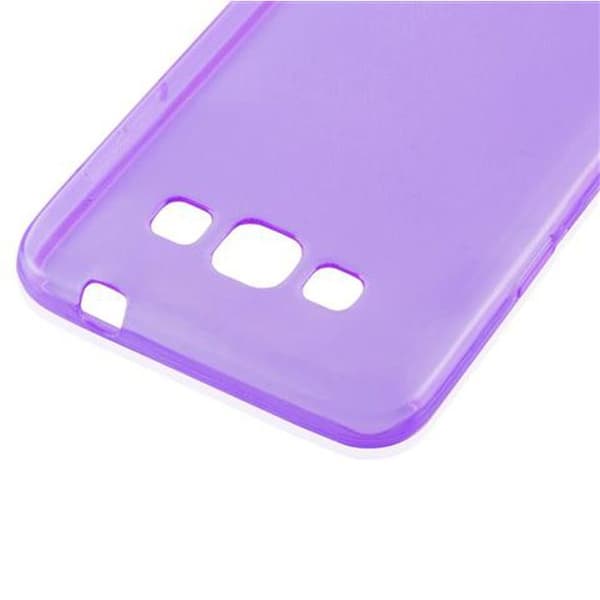 Transparent stötsäker silikonfodral för Samsung Galaxy GRAND 3 Violett