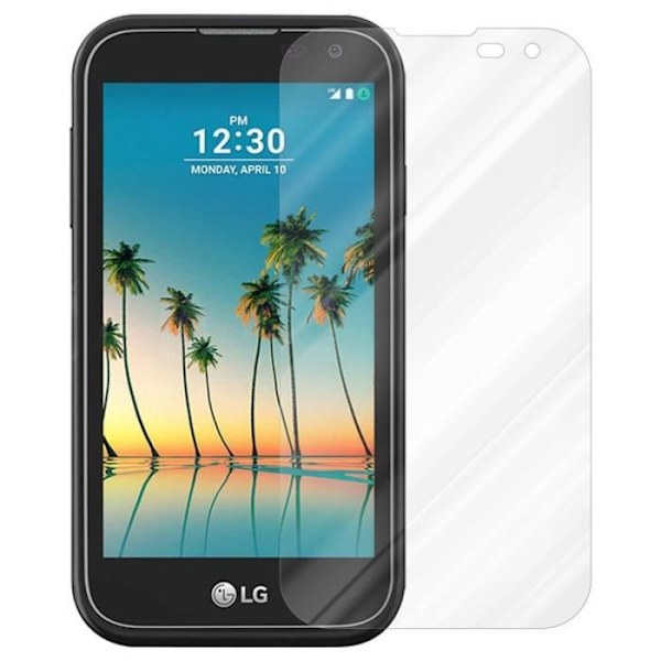 Skärmskyddsfilm - CADORABO - LG K3 2017 - Härdat glas - Reptålig - 0,3 mm Vit